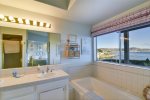Spacious Master Bath with a view